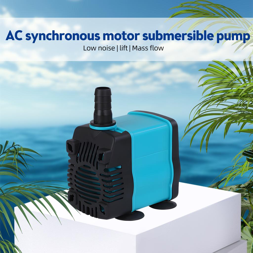 Aquarium Submersible Water Pump 1300L/H Ultra Quiet 25W Water Fountain Pump with 7.55ft High Lift