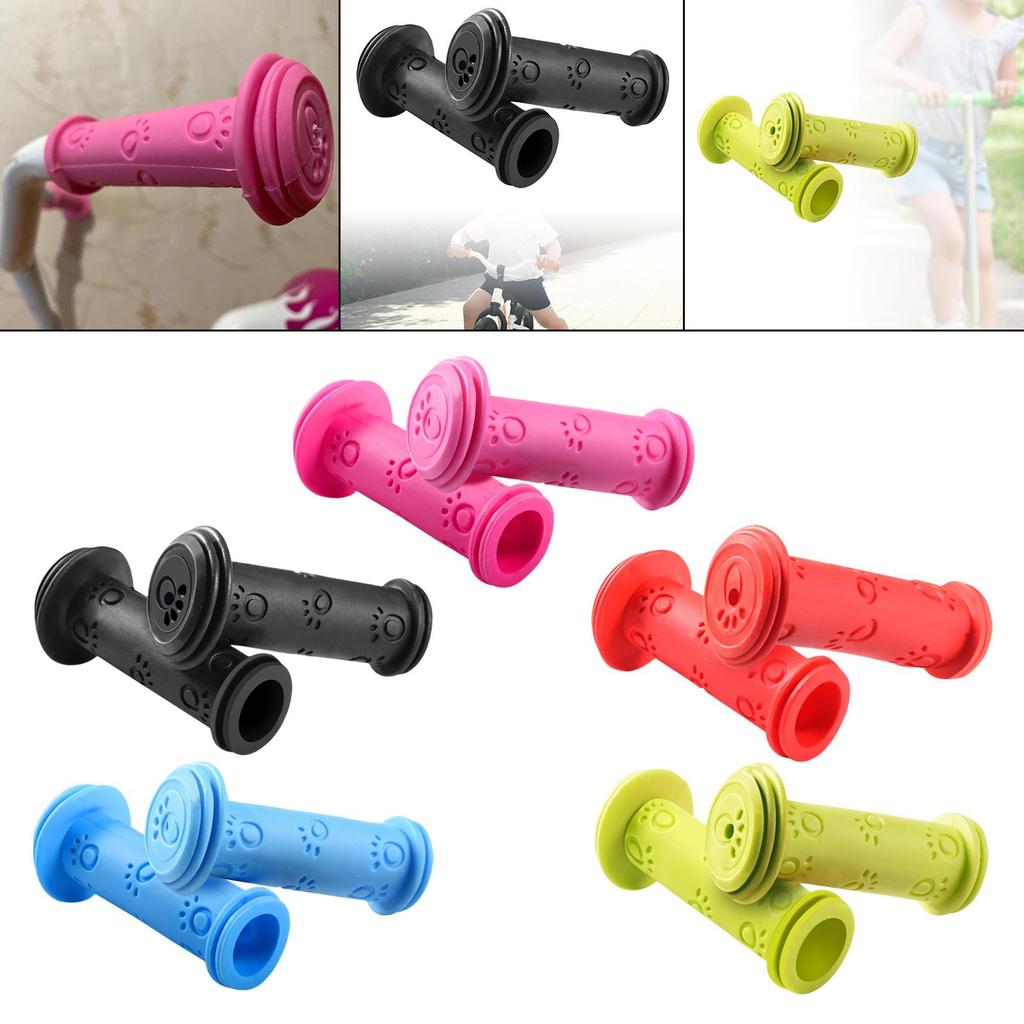 1 Pair of Rubber Bicycle Handlebar Grips, Waterproof Tricycle/scooter Handlebars for .
