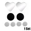 2x Heart Shaped Blind Spot Mirror Wide Angle Convex Rear Side View Car Truck SUV