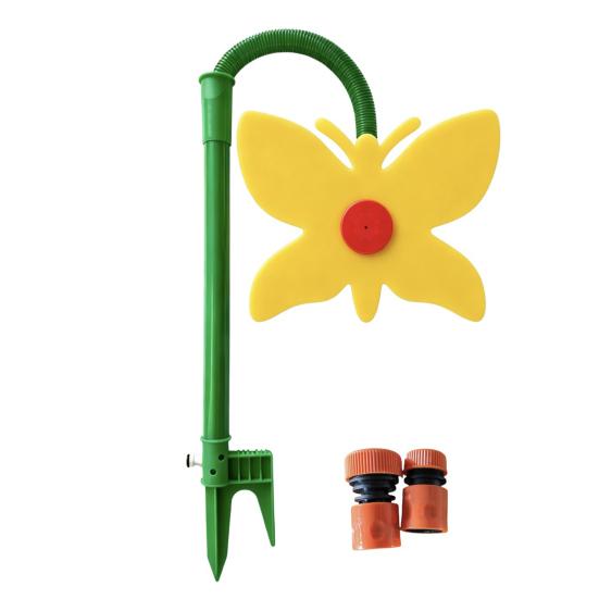 Aspersor de Césped Mariposa Loca, Aspersor de Jardín Mariposa Bailarina, Divertido Aspersor Mariposa Giratorio 360 Grados para Riego de Jardín y Patio, Perros Niños