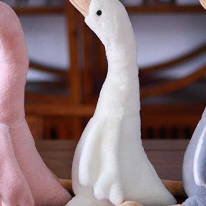 Langschnabelgans Stofftier Plüschpuppe Niedliche Weiche Stoffpuppen Plüschtiere Spielzeug für Kinder Baby Kinder Geburtstagsgeschenke