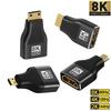 HDMI-compatible Adapter Mini/Micro HDMI To HDMI Adapter 8K 60Hz 120Hz HDMI Male To Female Converter For Laptops PS5 Smart TV Box