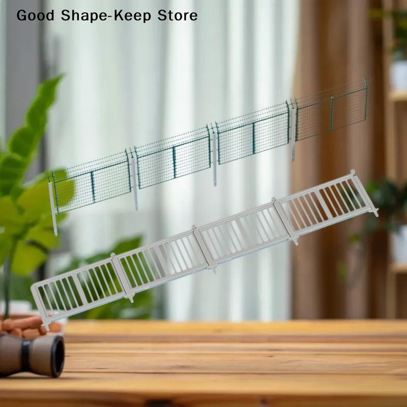 HO Scale Protective Fence With Columns Model For DIY Building Fence Wall Sand Table Railway Train Scene Diorama Kit