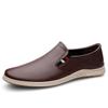 Fashion New Genuine Leather Men Shoes Casual Slip on Loafers Man Breathable Man Driving Flats Hot Sale Moccasins Handmade Slip-ons Flat