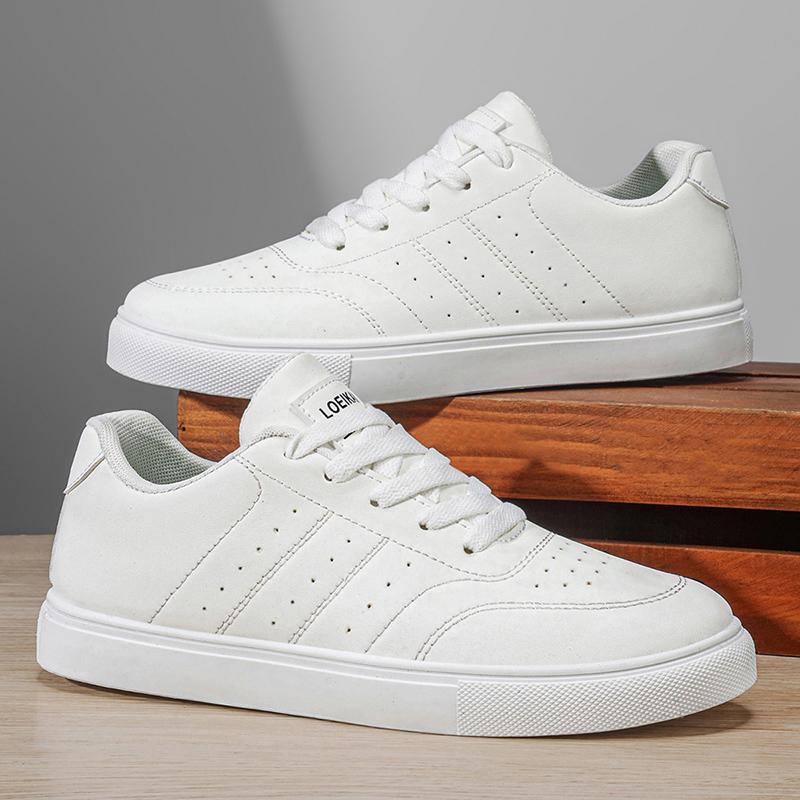 Men'S Classic Casual Sneakers | Minimalist Lace-Up Skate Shoes