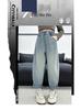 2025 Girls' Spring-Autumn Straight Wide-Leg Jeans: Long Pants for Big Kids