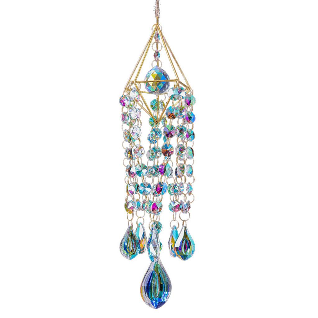 Sunlight Catcher Crystal Wind Chime Pendant Horizontal Room Window Ornament Small Gift