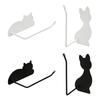 Decorative Cats Shaped Hook Strong Adhesive Wall Mounted Rack For Kitchen Bathroom Keys Towels Tissue Holder