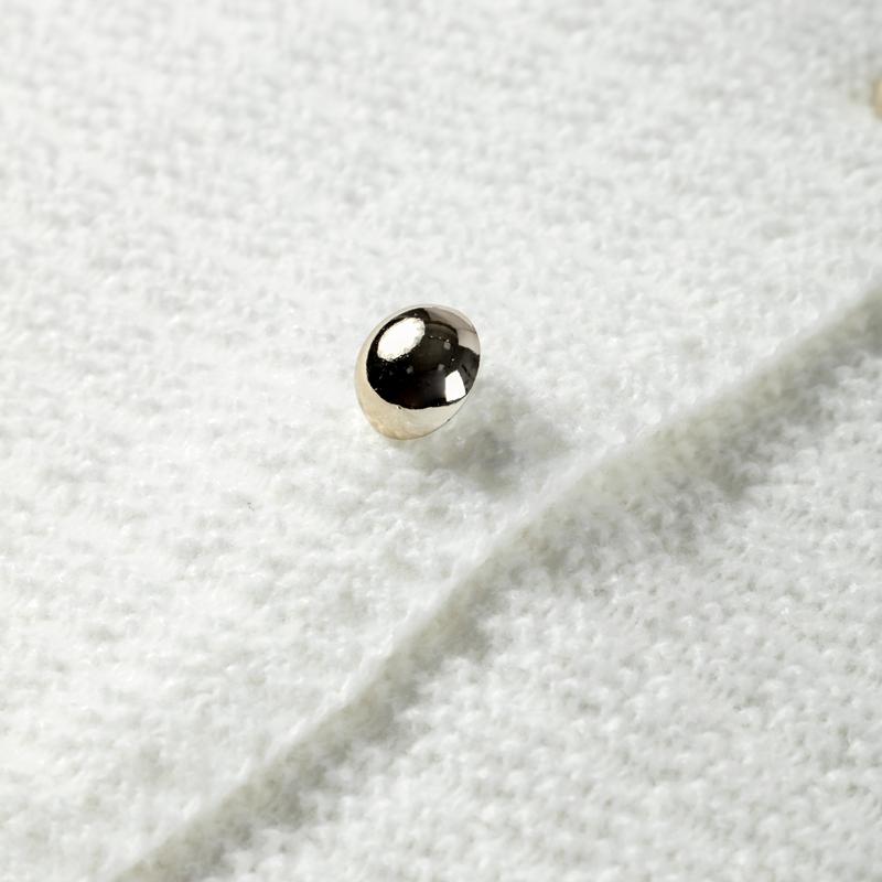 Elegant Knitted Tweed Cardigan Women Solid Single Breasted O-neck Short Sleeve Sweater Vest 2024 Autumn New Lady All-match Tops