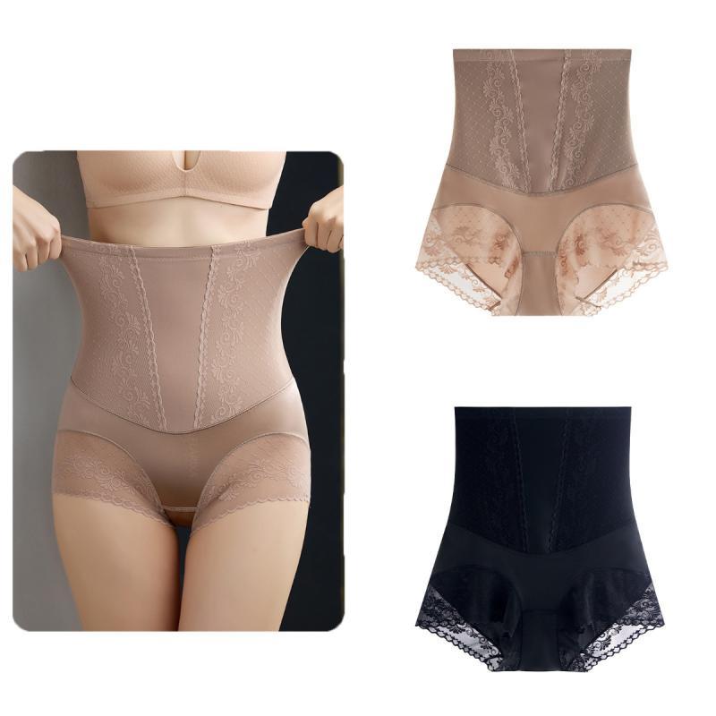 Calcinhas de Renda com Cintura Alta para Controle da Barriga