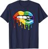 LGBT Rainbow Lip Pro Gay Pride Month LGBTQ Sexy T-Shirt