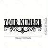Metal Address Sign House Number Plaque Wall Mount Hot Sale Durable Drilled