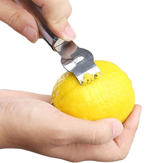 Lemon Grater Anti-slip Kitchen Gadget Stainless Steel Fruit Citrus Lemon Peeler Grater for Kitchen