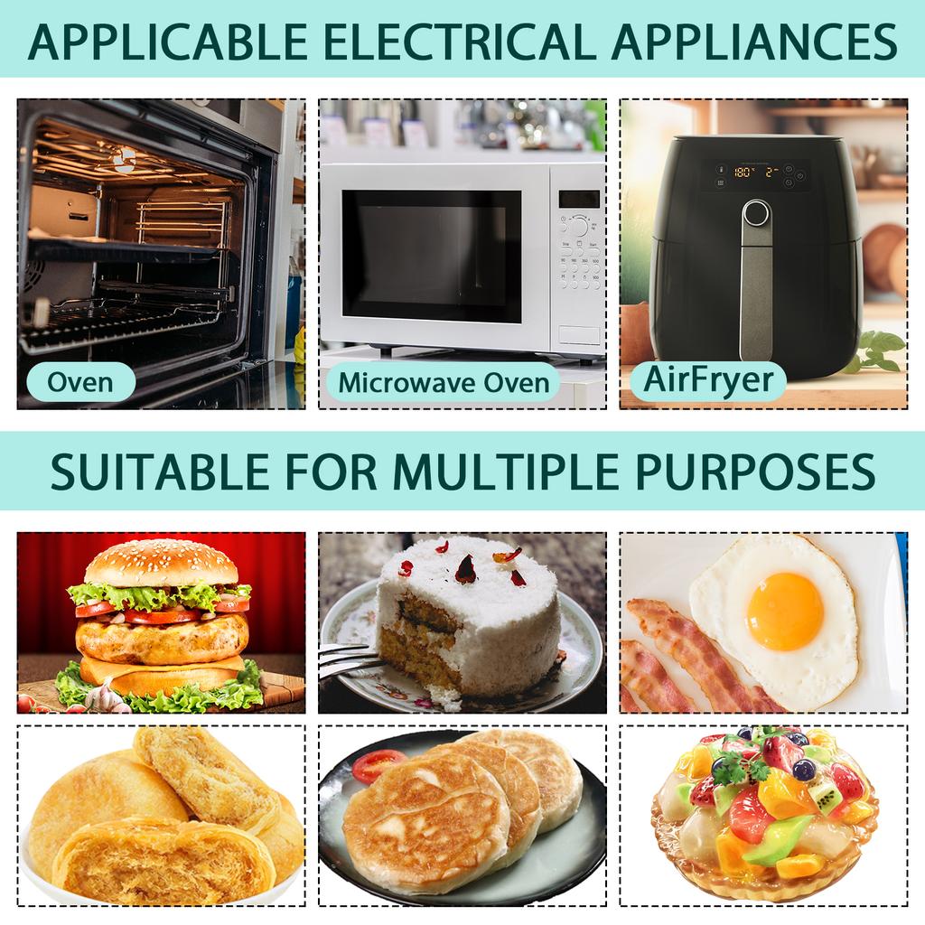 2Pcs Silicone Hamburger Mold 4 Cavities Non-stick Burger Maker Bread Mould Hamburger Bun Molds Cake Baking Pan Kitchen Gadgets