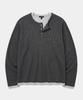 THEY Layered Ribbed Henley Neck T-Shirt_4 Color