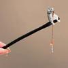 Tassel Cat Fishing Wooden Hair Stick Black Sandalwood Hairpin New Hair Styling Tools  Women Girls