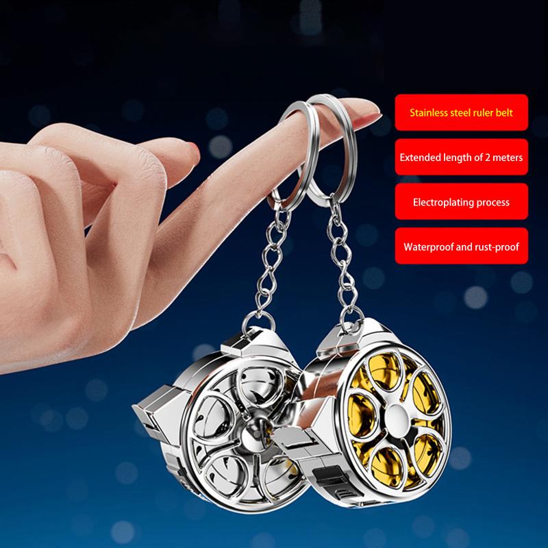 2M Metric Tape Measure Stainless Steel Retractable Metric Ruler Portable Mini Hollow Pocket Tape Measure Home Measuring Tools