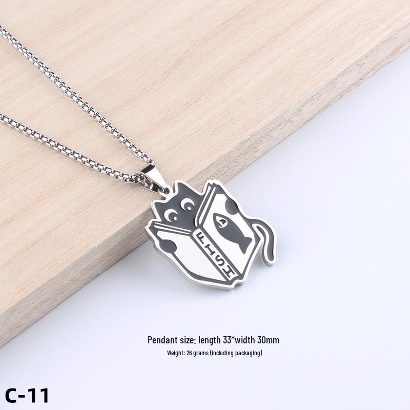 Colier Unisex cu Pandantiv Cruce Stil Hip-Hop - Accesoriu Bijuterie din Oțel Inoxidabil