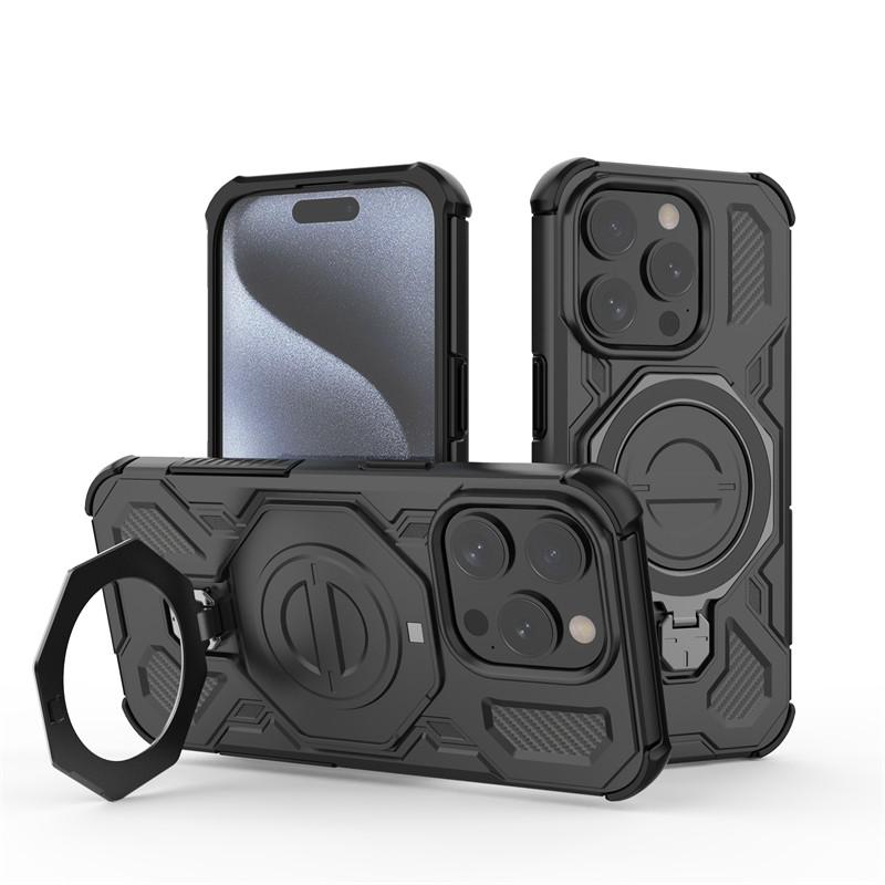 Magnetic Armor Case For iphone 15 Pro Cases apple iphone 15 Pro iphone 15 Pro Max Cover Magsafe Wireless Charging Phone Cover