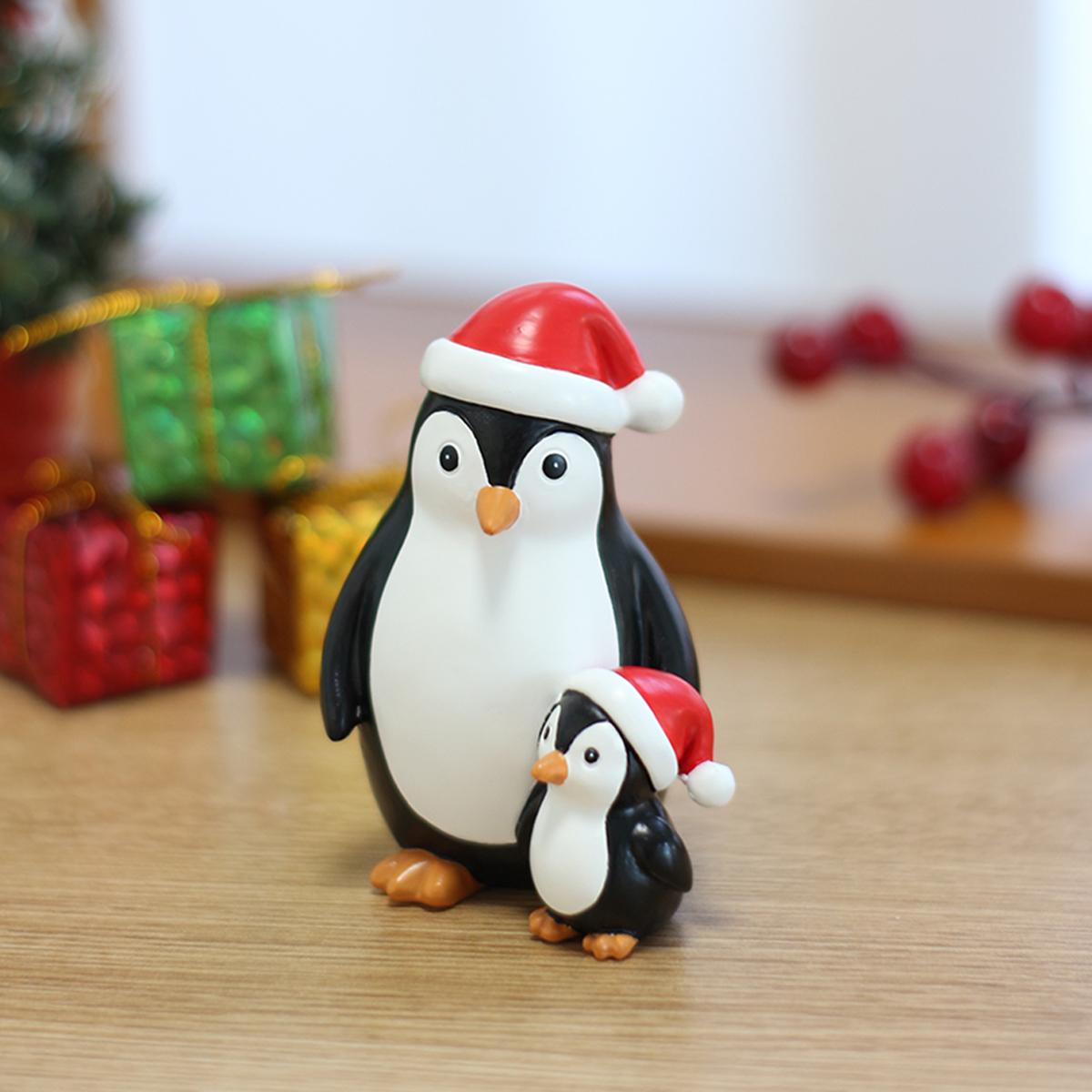 

1 piece of Christmas parent-child penguin, creative Christmas/Thanksgiving gift, home decoration/garden bonsai decoration orname