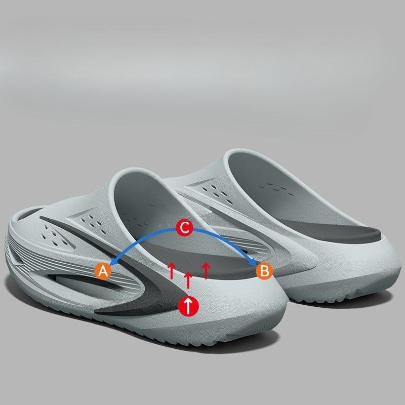 Slippers, Men s Shoes, Thick Sole, Anti-slip, Anti-odor Shoes Fits 41-42