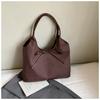 Retro commuter niche bow single shoulder armpit bag 2025 Korean version new fashion simple contrasting color tote bag