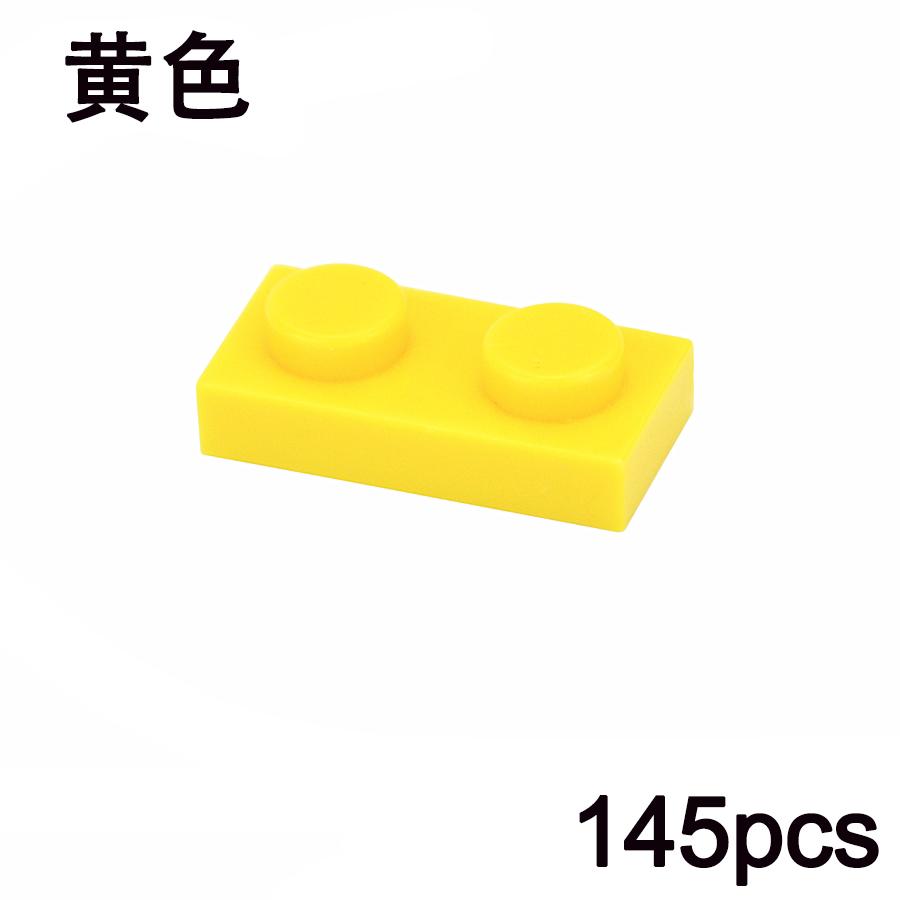 145Pcs MOC 1x2 Thin Plate Building Blocks - Educational Creative Bricks Compatible with 3023 for Kids