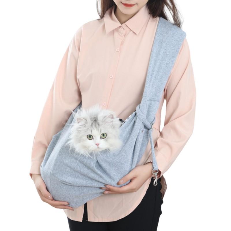 Portable Foldable Pet Carrier Bag Small To Medium Dogs Cats - Adjustable Shoulder Strap Soft Fabric Multiple Colors