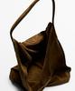 Massimo Dutti Split Suede Maxi Shoulder Bag