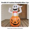 Inflatable Pumpkin Self-Righting Decoración Inflable De Calabaza Iluminado
