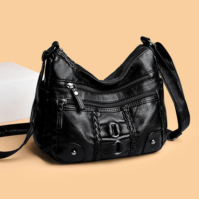 Mom Bag Women's New Fashionable Small Square Bag Single Shoulder Messenger Bag Large Capacity Shopping Bag Women's Bag