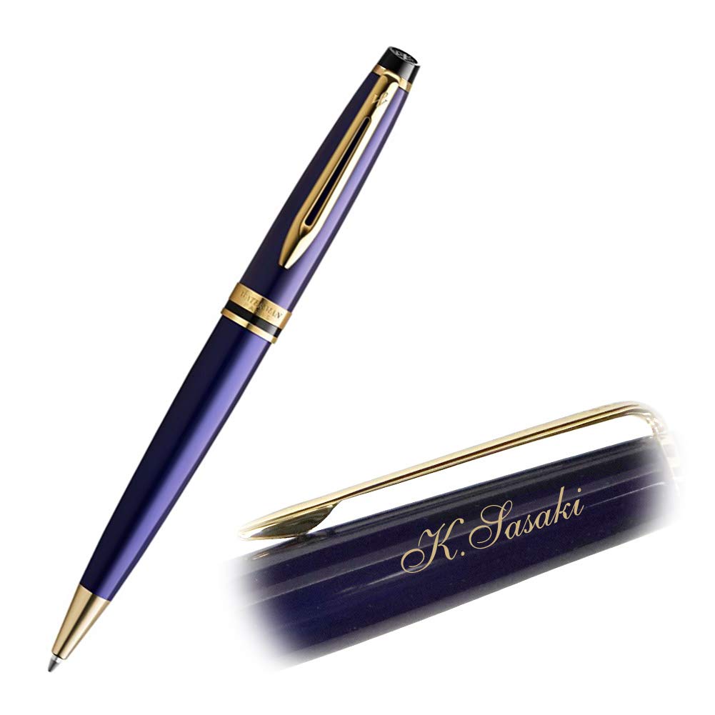 

Персонализированная шариковая ручка WATERMAN Expert Essential Прусский синий GT