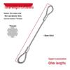 Rust-Proof, Wear-Resistant Steel Wire Rope with Aluminum Head - High Load-Bearing, Corrosion-Resistant, Thickened for Outdoor Industrial Safety