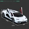 1/24 Lambos Countach LPI800-4 Supercar Alloy Model Diecast Sound Super Racing Lifting Tail Hot Car Wheel Gifts
