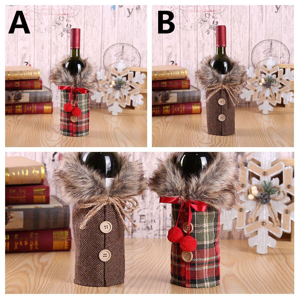 Colorful Party Supplies Christmas Gift Champagne Package Dinner Table Decor Wine Bottle Cover