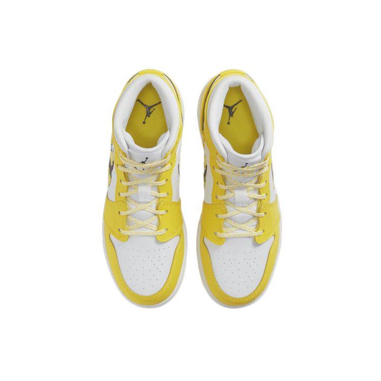 Jordan 1 Mid Dynamic Yellow Floral GS AV5174-700