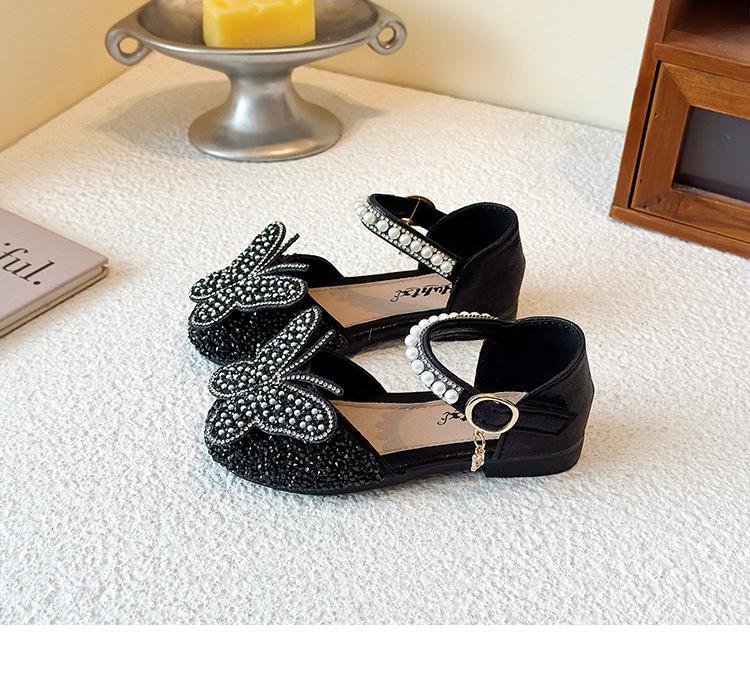 Girls' Princess Diamond Leather Dance Shoes - 2026 Spring/Summer/Autumn New Style for Baby and Lady.