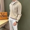Spring 2024 Men's Sweater Patchwork Assorted Colors Skin-Friendly Fabric Fashion Versatile Top Casual Long-Sleeved Bottoming Shirt