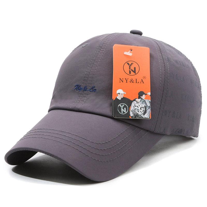 New Embroidery Ball Baseball Cap Sports Sunscreen Men's and Women's Sun Hats Breathable Versatile Casual Duck Tongue