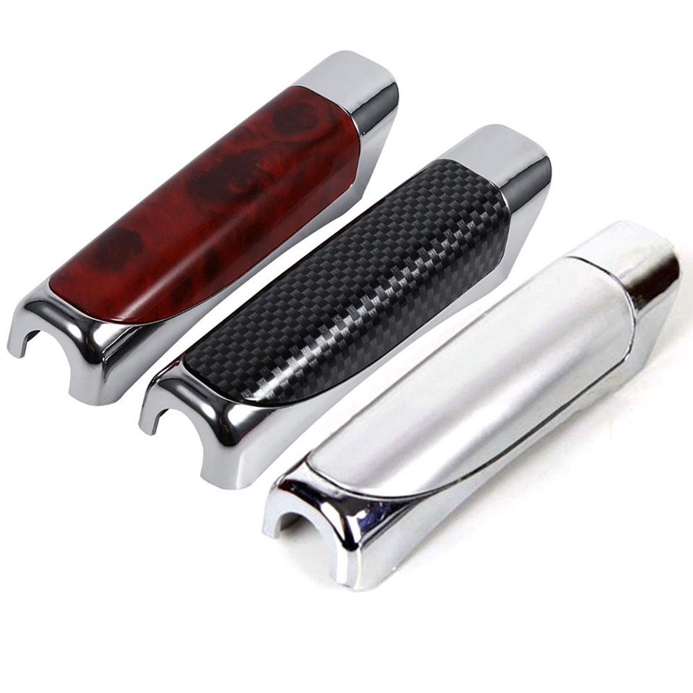 Universal Car Hand Brake Cover Carbon Fiber Wood Color Protector Handbrake Grips Interior Decor 3 Styles