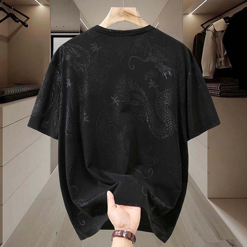 Plusstorlek 5XL-13XL Oversized T-shirt för Män Sommartoppar Mode Kortärmad T-shirt Sommar Herrkläder