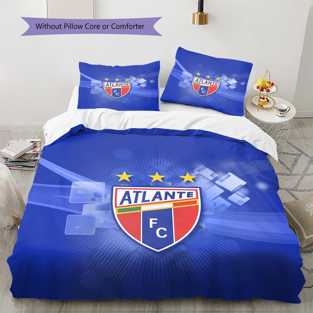 Club Atlético Atlante Pattern Bedding Quilt Set Home Decoration Gift (1 * duvet cover + 2 * pillowcase without core)