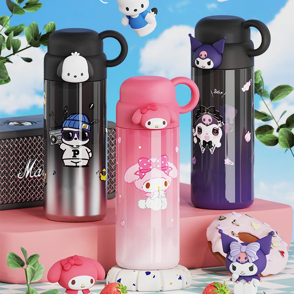 Thermos-Cup With Straw Water Bottle 316 Stainless Steel Thermos-Bottles Coffee Pitcher 460ML