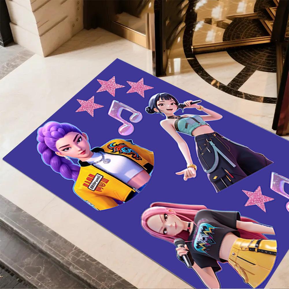 Urban Fashion Trio Floor Mat Suitable for Kitchen Dormitory Outdoor Game Room Antislip Carpet Anime Office Decor Perfect Gift for Friends & Family