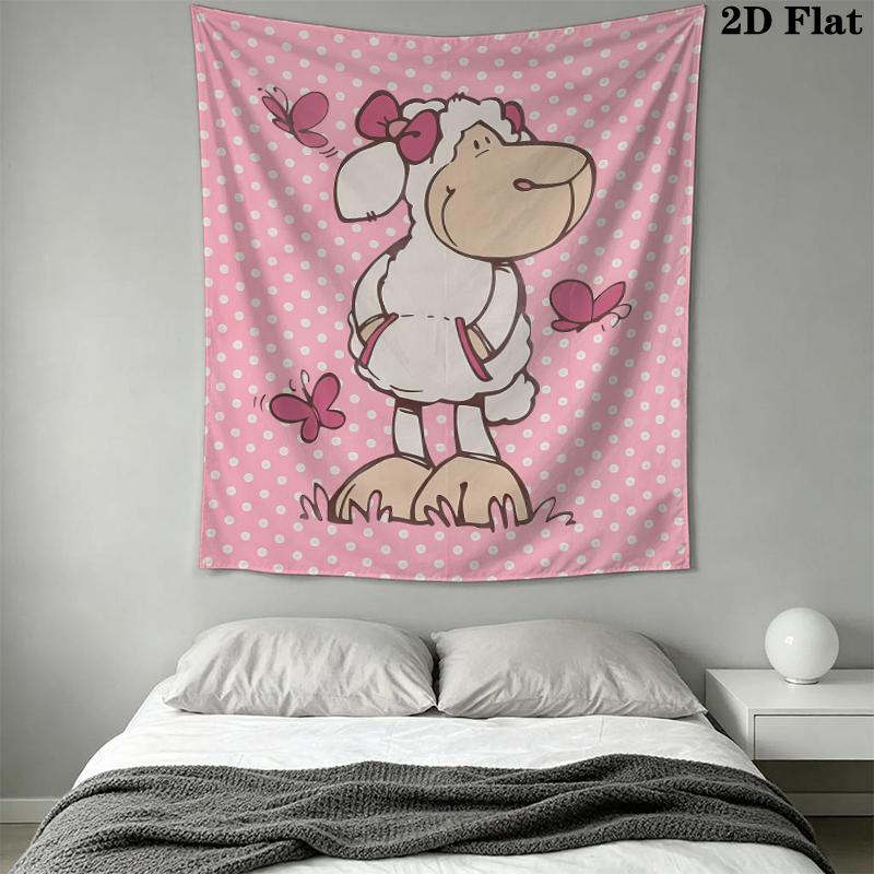 Jolly Logan Wall Tapestry Aesthetic Wall Hanging Printed Fabric Blanket Decorative Tapestries for Bedroom Living Room Home Decor
