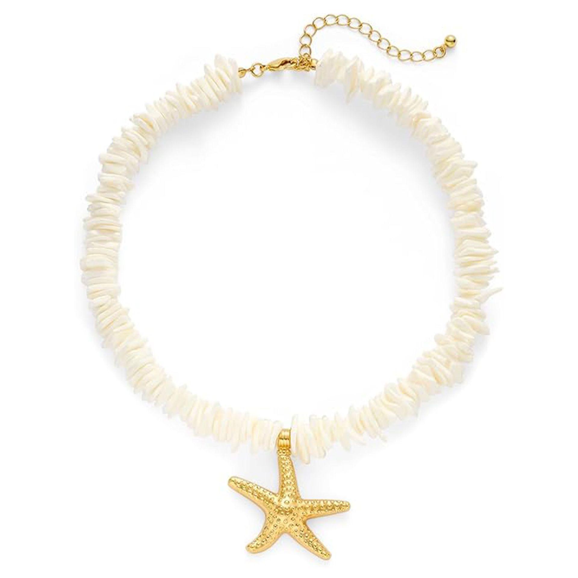 

JYL TS Bracelet Good Luck Pink Style Attracts Joy And Positivity Shell starfish necklace бронзовий