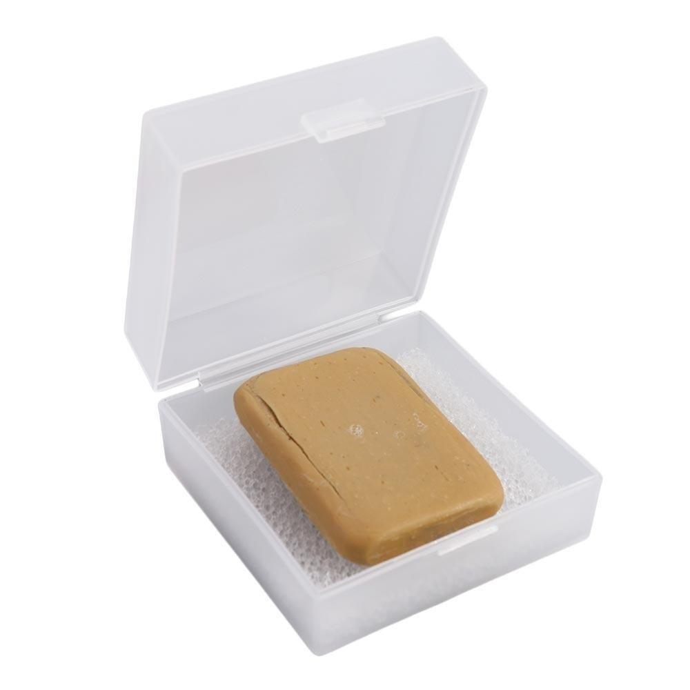 Transparent Soap Dish Sponge Soap Holder Creative Soap Box with Cover  Home