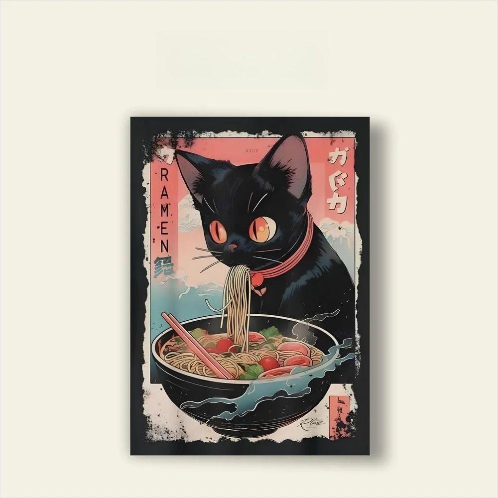 

Tin Sign Wall Art Ramen Poster Metal Decor Retro Kitchen