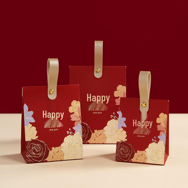 2024 New Style Wedding Candy Gift Box - Elegant Empty Thank You Bag for Wedding Favors Small
