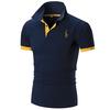 10 Colori Qualità di Marca Cotone Polo Uomo Ricamo Polo Camicia Giraffa Uomo Casual Patchwork Top Maschili